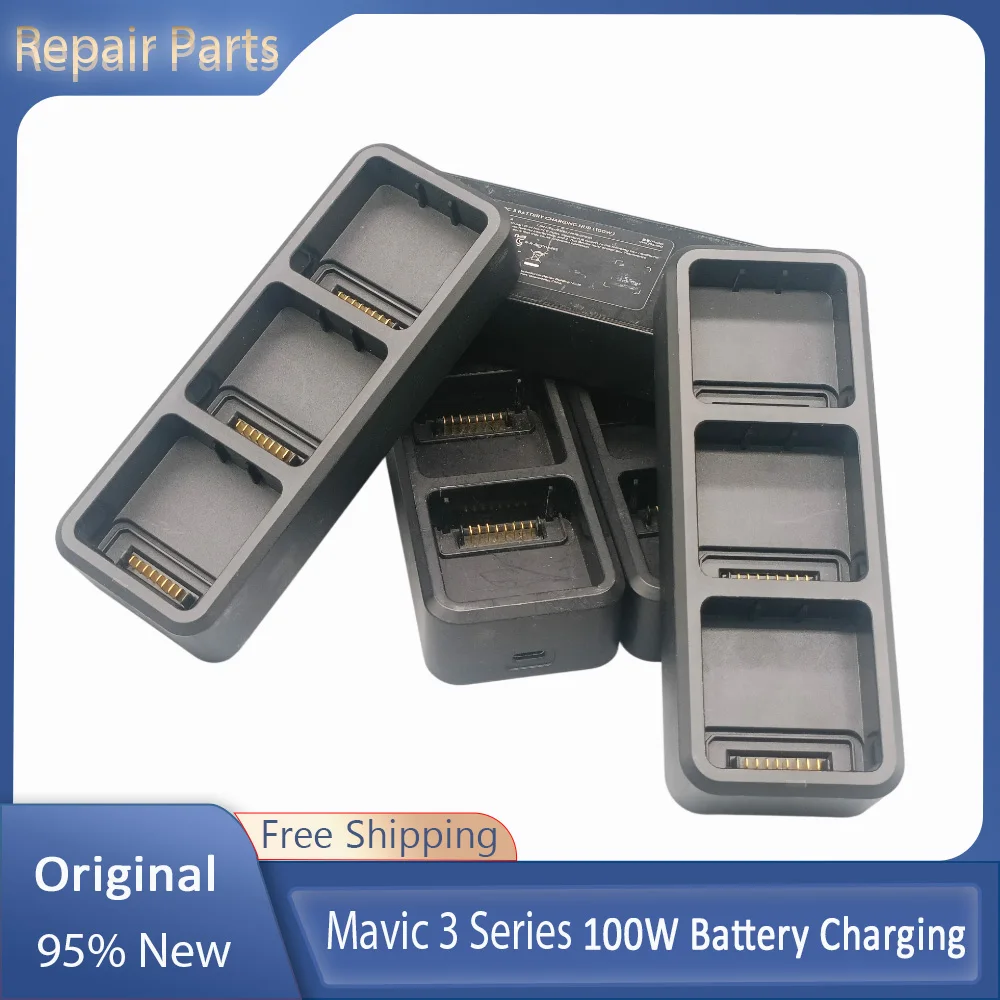 Hub Charge Batterie 100W DJI Mavic 3/Classic/Pro/3T - Chargeur Intelligent Original