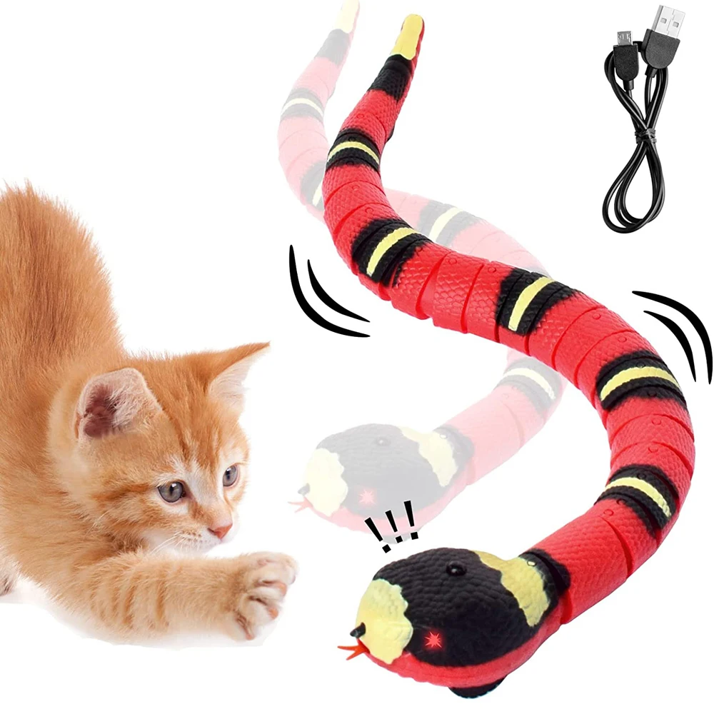 Eletrônico Tricky Snake Smart Sensing Snake Pet Cat Dog Toys