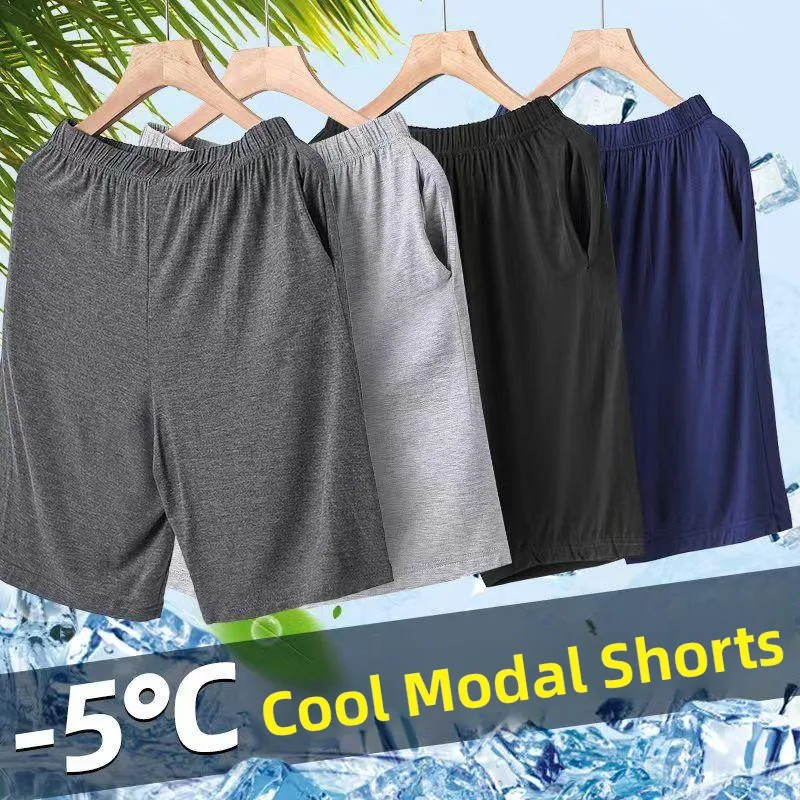 Casual Loose Modal Sleepwear Shorts for Men Breathable Quick Dry Comfortable Home Wear Outdoor Wear Spring Summer New Style