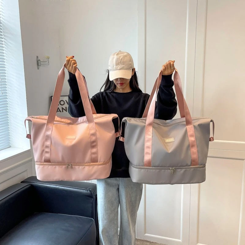 Large Capacity Sports Gym Bags Dry and Wet Separation Handbags For Women Swimming Shoulder Bag Fitness Outdoor Travel Handbag 2