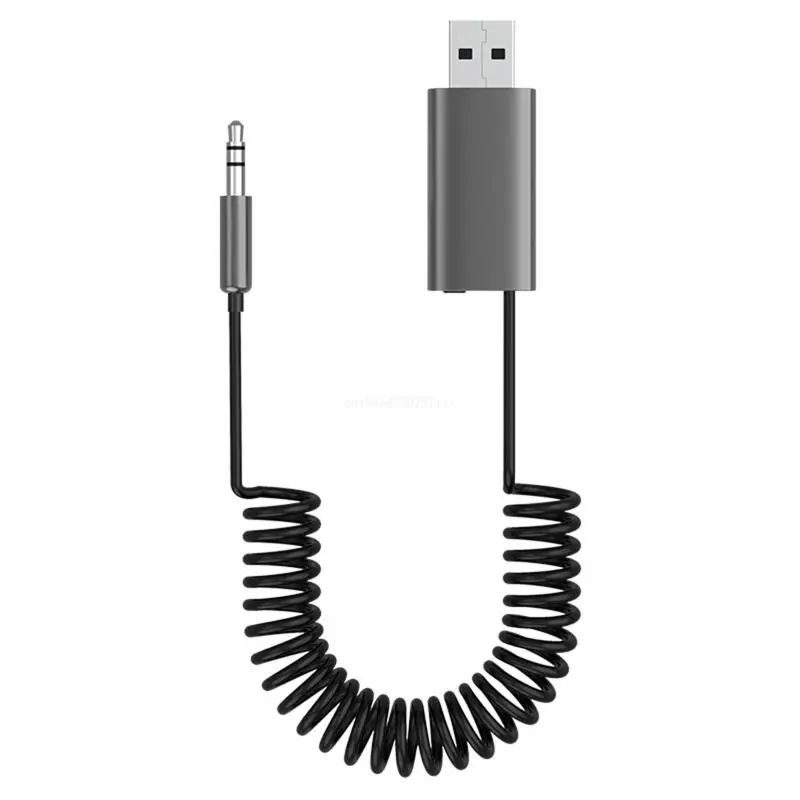 

2 в 1 Bluetooth-совместимый адаптер 5,1 мм 3,5 мм аудиопередатчик приемник с микрофоном USB-ключ для наушников ПК Прямая