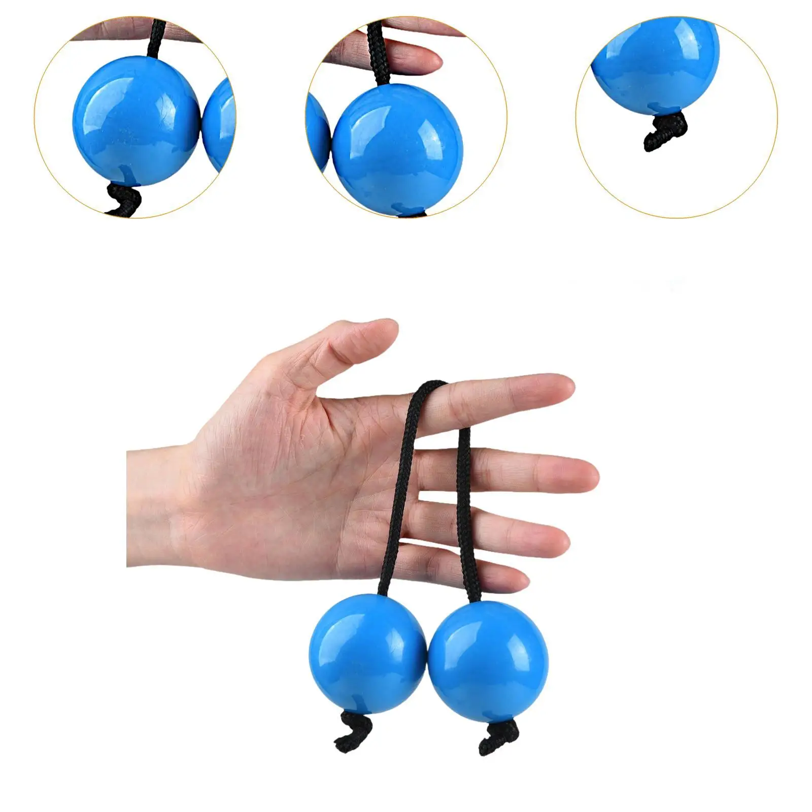 Rhythmic Sand Balls African Shaker Rattle, Two Pair, Double Gourd Percussion Gifts Instrument Hand Shaker Sand Balls for KTV
