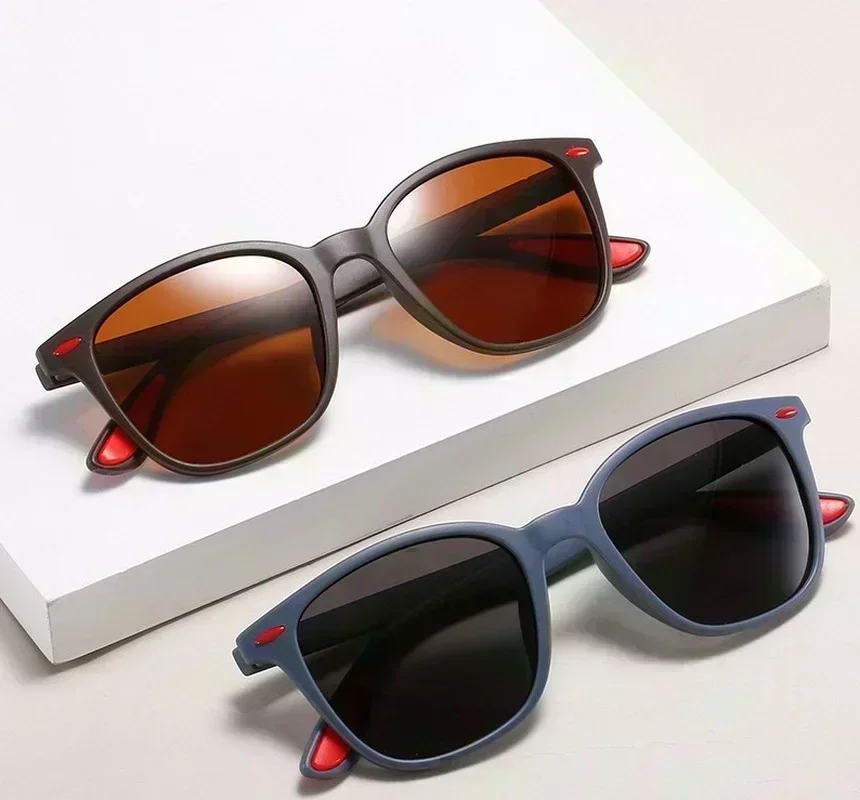 Vintage Sunglasses Unisex Rectangle Fashion Design Retro Man Eyewear UV400