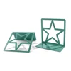 1Pair Five-pointed Star Hollow Bookstands Metal Star Bookends Book Support Office Decoration Book Rests Document Holder Gifts 5