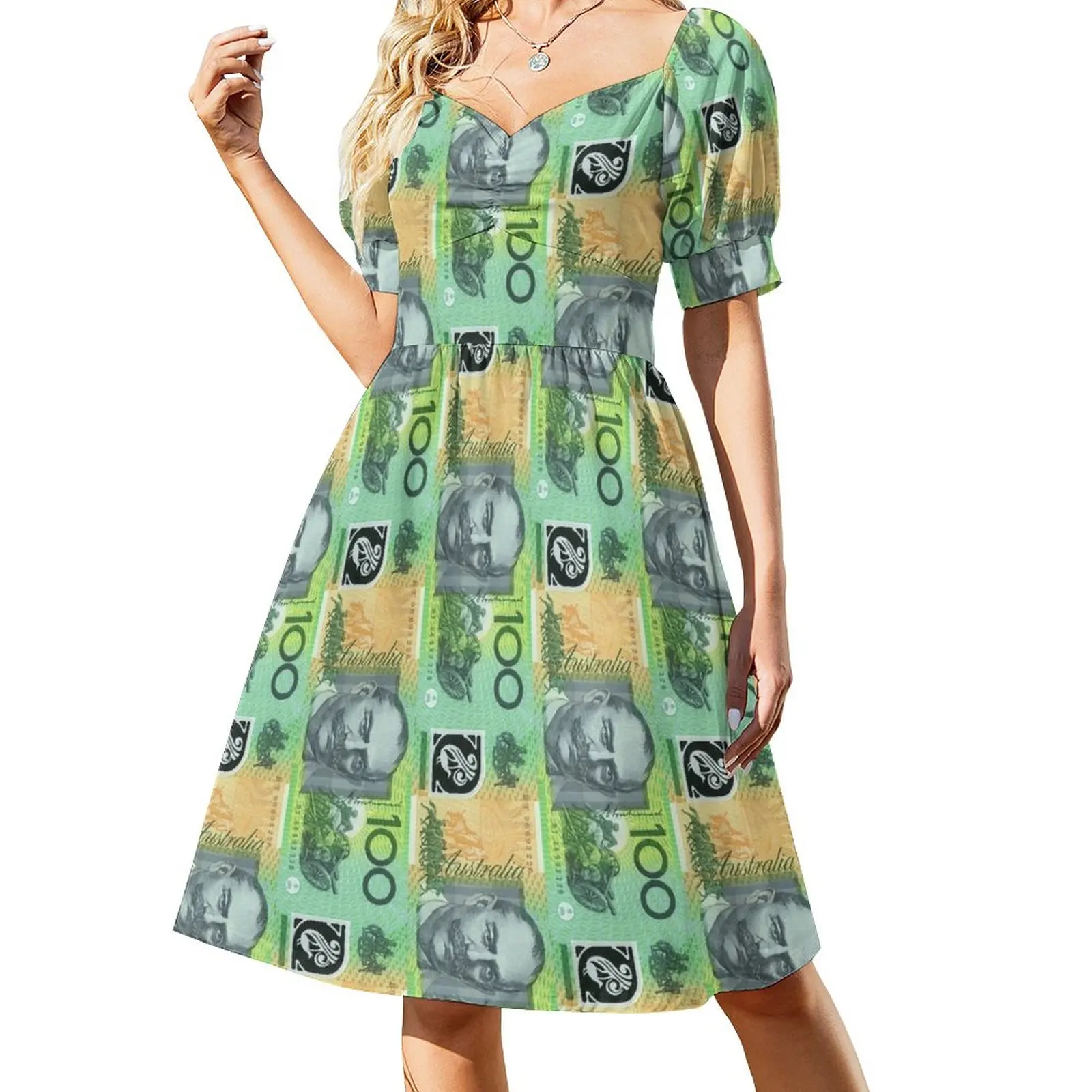 

Hundred Dollar Note Sleeveless Dress Dresses dress women summer 2024