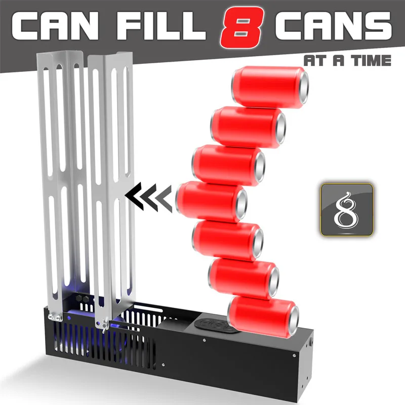 AutomaticCans Crusher Beer Juice Cola Continuous Cans Presser Machine Aluminum Bottles Flattening Tool Machine Home Use 3