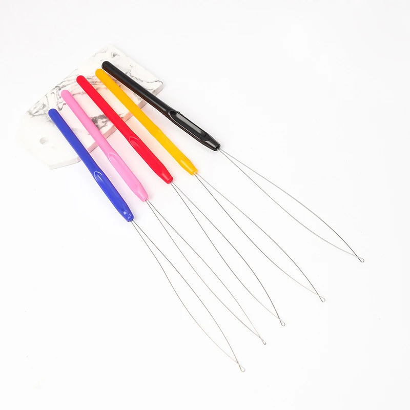 

Long Needle Threaders For Punch Needles Hair Extension Tool Micro Ring Bead Pulling Hoop Loop Feather Threader Diy Sewing Craft