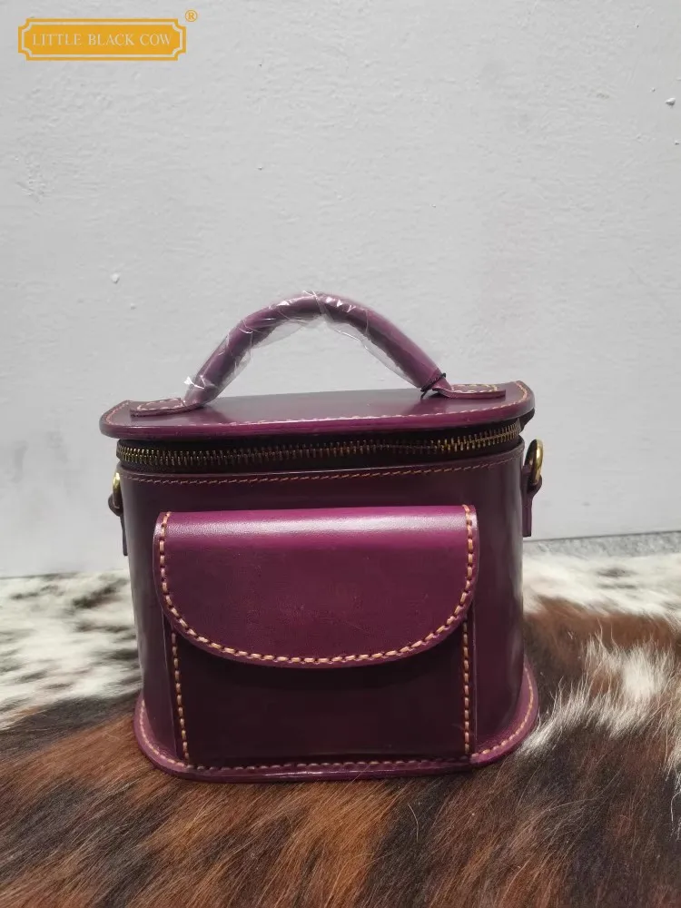 

Handmade Designer Saddle Bag Women Vintage Casual Single Shoulder Bags Genuine Leather Tote Handbag Real Cowhide Crossbody Bags