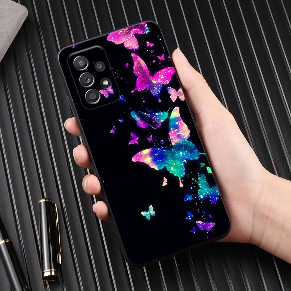 Elegant Black Butterfly Love Phone Cover - Stylish Protective Back Case