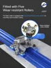 200cm Portable Rock Slab Tile Tile Cutting Knife High Precision Manual Push Knife New Track Cutting Machine 3