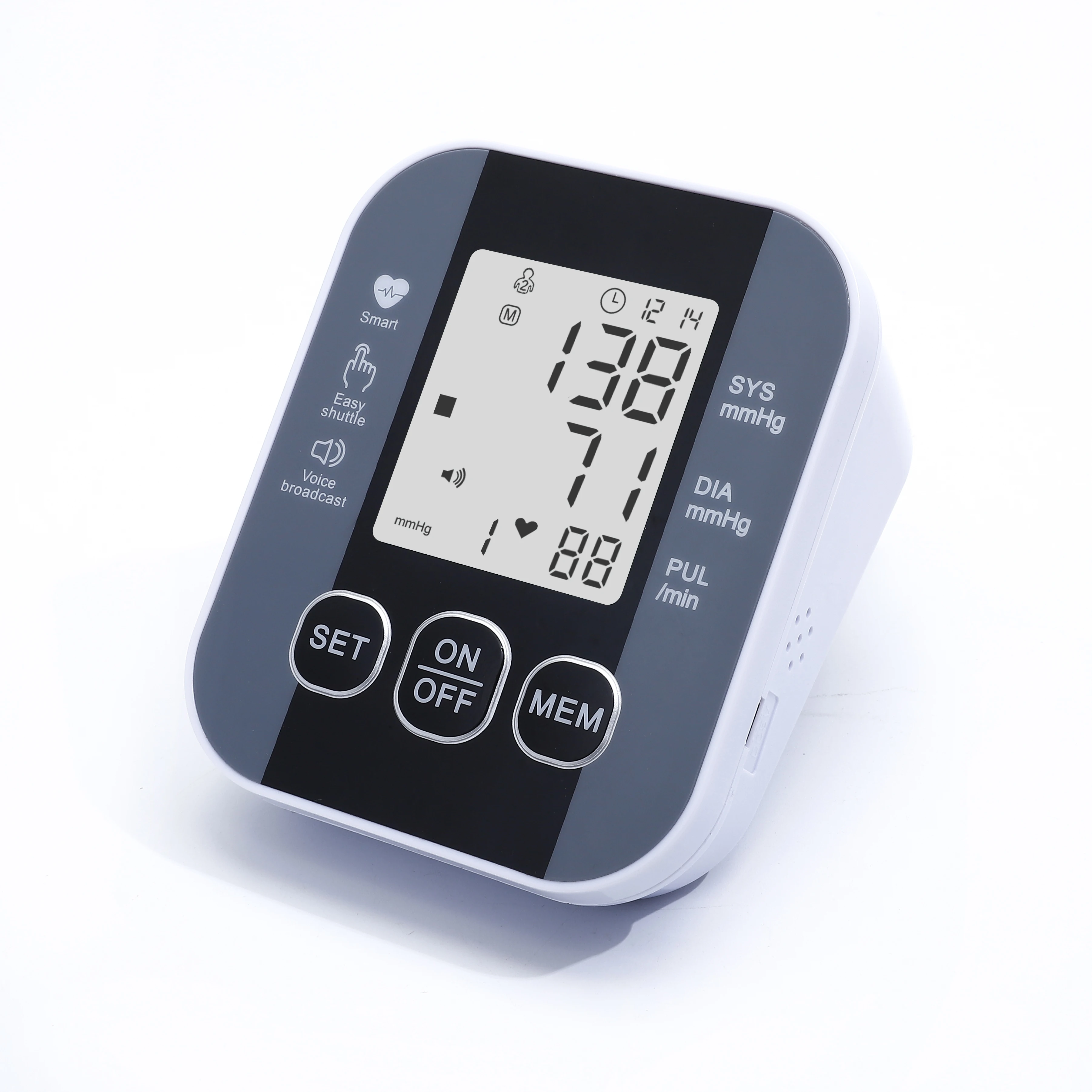 Health Care Digital LCD arm tensiometers Blood Pressure Monitor Heart rate Meter Large Cuff Portable Tonometer Sphygmomanometer