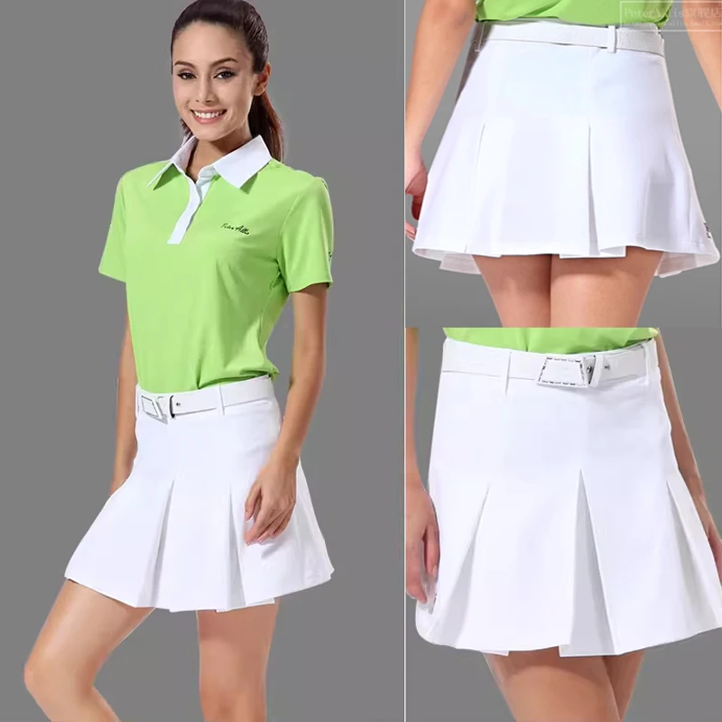 Spring Summer Golf Skirt Running Tennis Pleated Skirt Ladies Girls Outdoor Sports Casual Short Skort Woman Golf Culottes