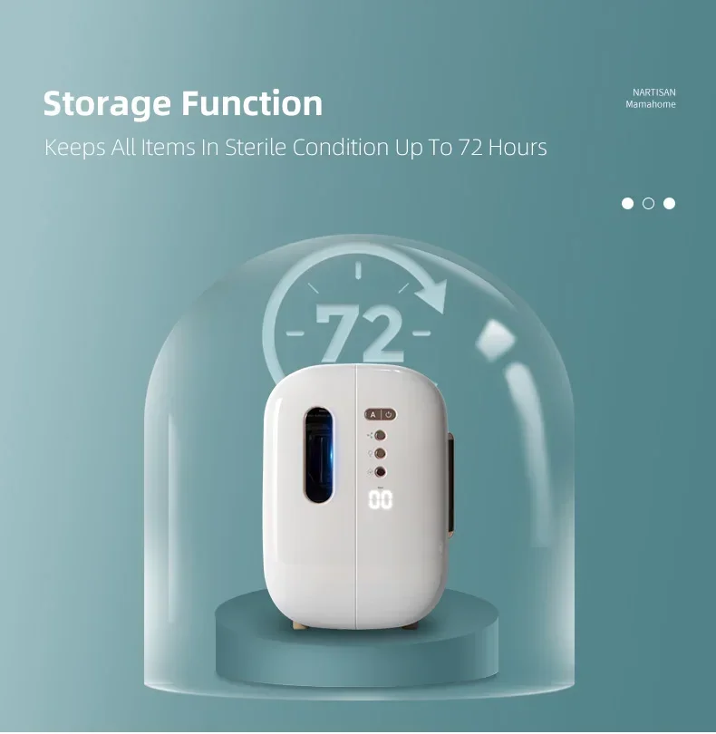 Baby Bottle Sterilizer Dryer Electronic Device Sterilizing Sanitizer Countertop Sterilized Storage Steriliser Cabinet