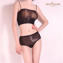 Sling Sexy Oil Shiny High Elastic Tights Women Seamless Panties Bra Pantyhose Transparent Lingerie Gloss Silk 1D Body Stockings
