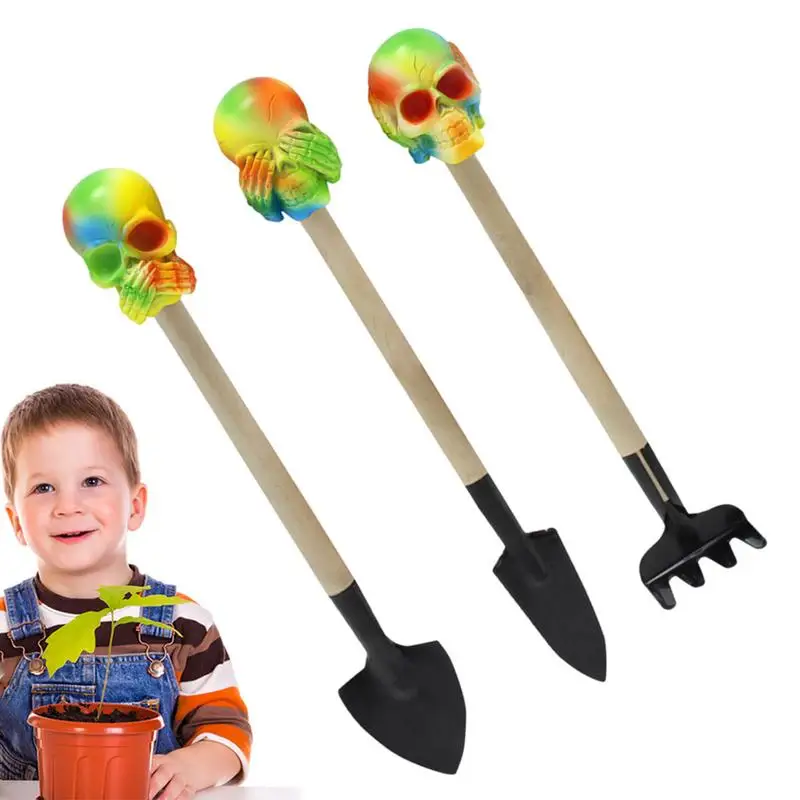 

Flower Pot Shovel Set Of 3 Multifunctional Mini Shovel Rake For Succulent Cultivation Necessities Eye-Catching Gardening Shovels