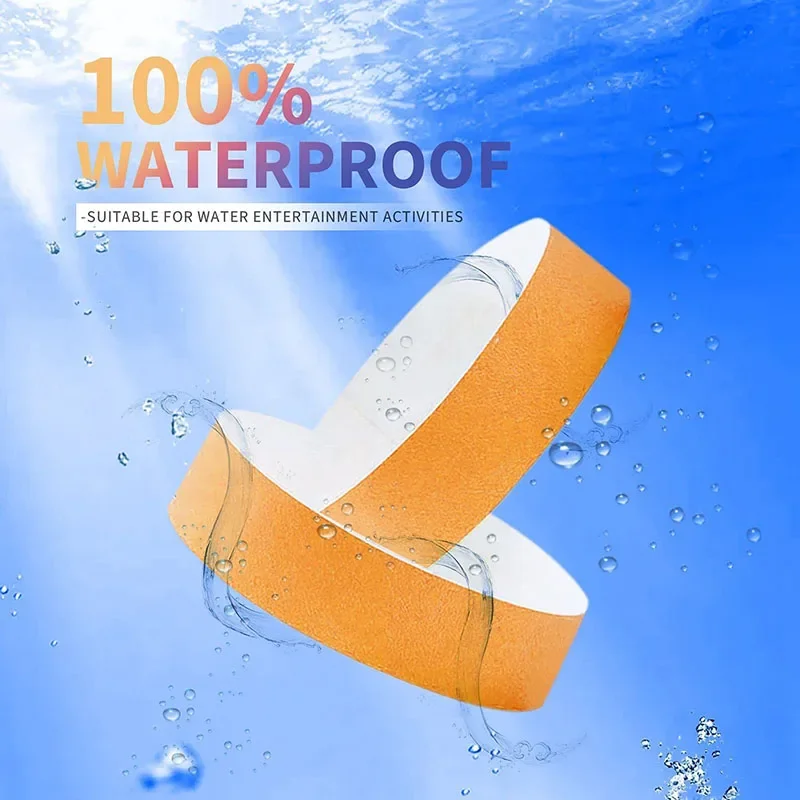 200 Braccialetti Di Carta Impermeabili Per Eventi | Color Oro E Argento | Per Feste, Concerti, Club - Foto 6