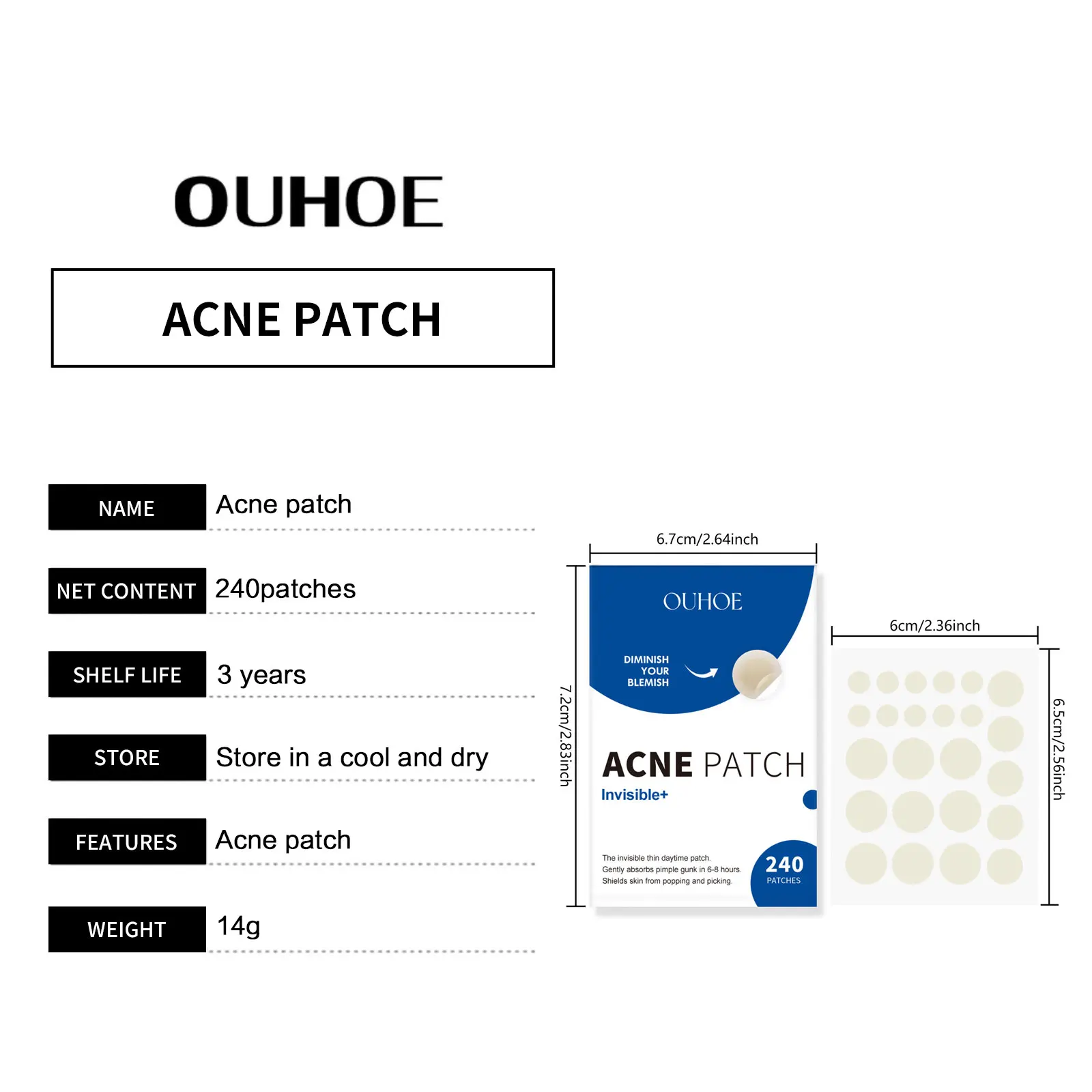 Acne patch daily use