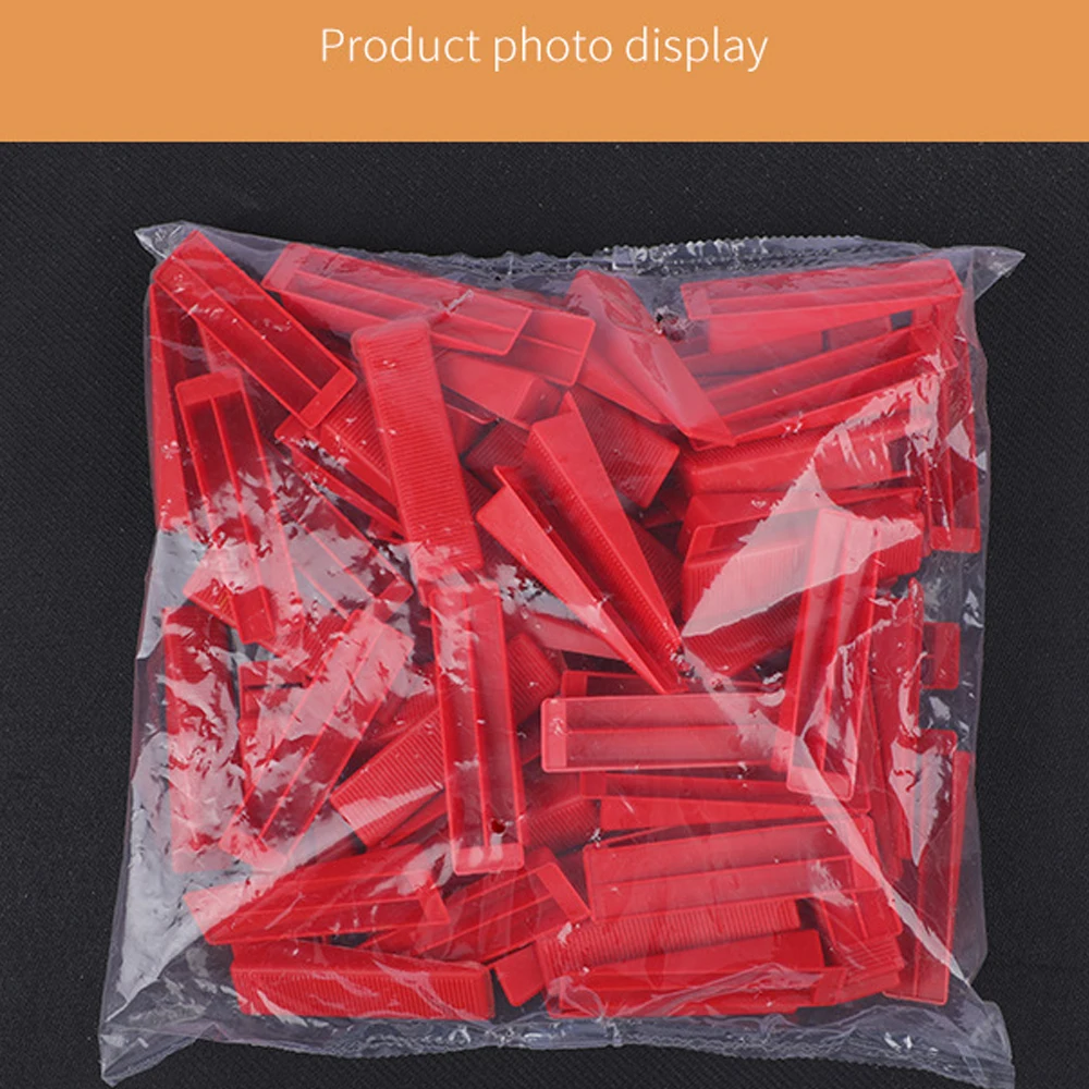 100 Pezzi Cunei Per Livellamento Piastrelle - Spaziatori Per Pavimenti E Pareti In Plastica Dura - Foto 2