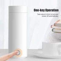 Travel Electric Kettle 400ml Stainless Steel Baby Warmer Bottle Auto Off Electric Kettle Water Boiler for Tea Coffee Milk 2