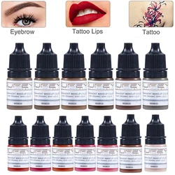17 Color Permanent Makeup Pigments Tattoo Inks Lips Eye Line Tint for Eyebrows Microblading Cosmetics Art Tattoo Ink Supplies