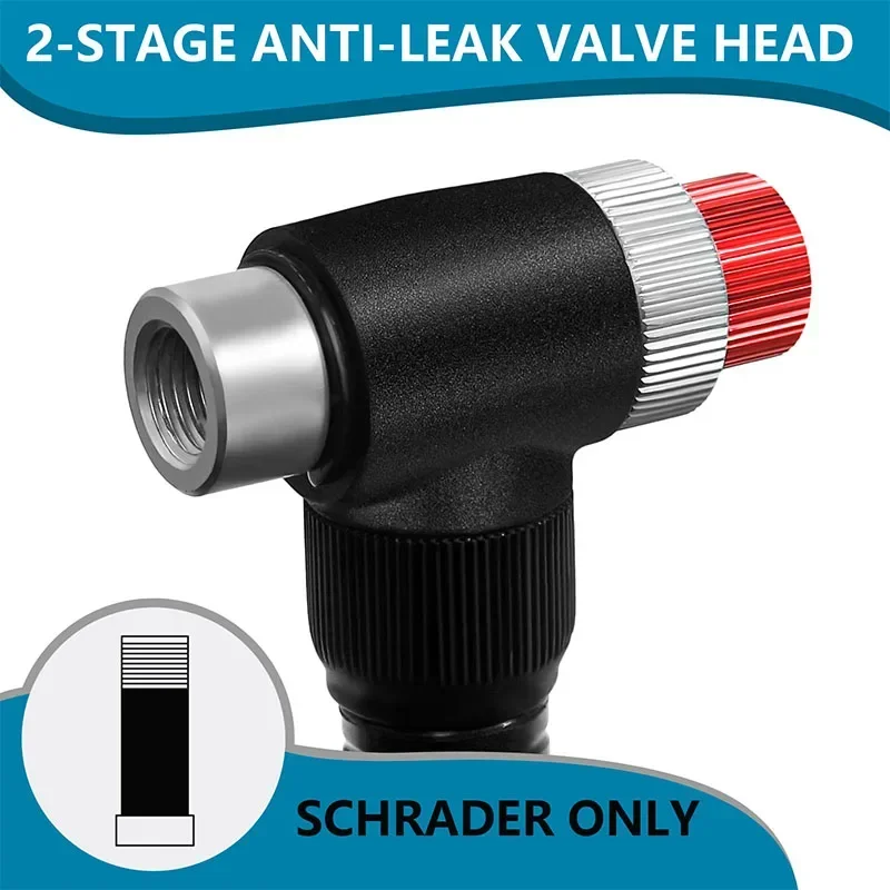 Mountain Bicycle Air Shock Pump with Gauge for Fork Rear Suspension Bike Tire In