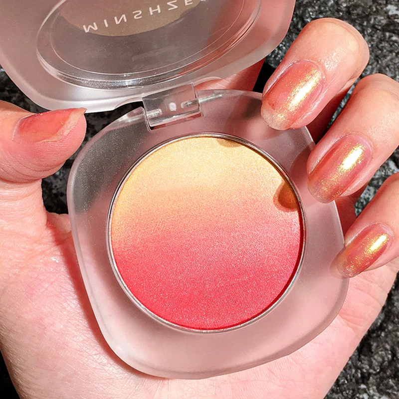 

Gradient Blush Waterproof Anti-sweat Powder Delicate And Easy To Color Dirty Brown Gradient Plate Slightly Lighter In Color