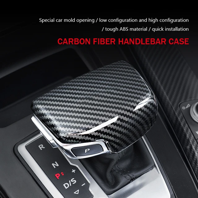 Carbon Fiber Auto Handbremse Aufkleber Kappe Schalthebel Schaltknauf  Abdeckung Trim Für Audi A4 A5 A6 A7 Q2 Q3 q5 Q7 S5 S6 Q5 2017 2018 2022 -  AliExpress