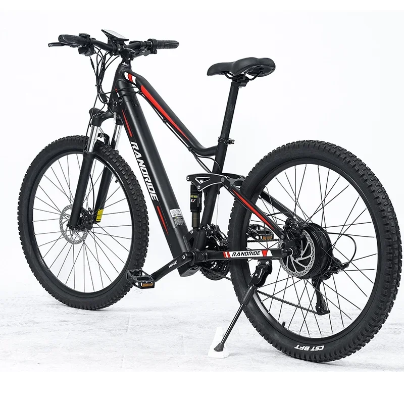 RANDRIDE YS90 Electric Mountain Bicycle 1000W 48V 17Ah Lithium Battery E-bike Hydraulic Brake Electric Men's Bike