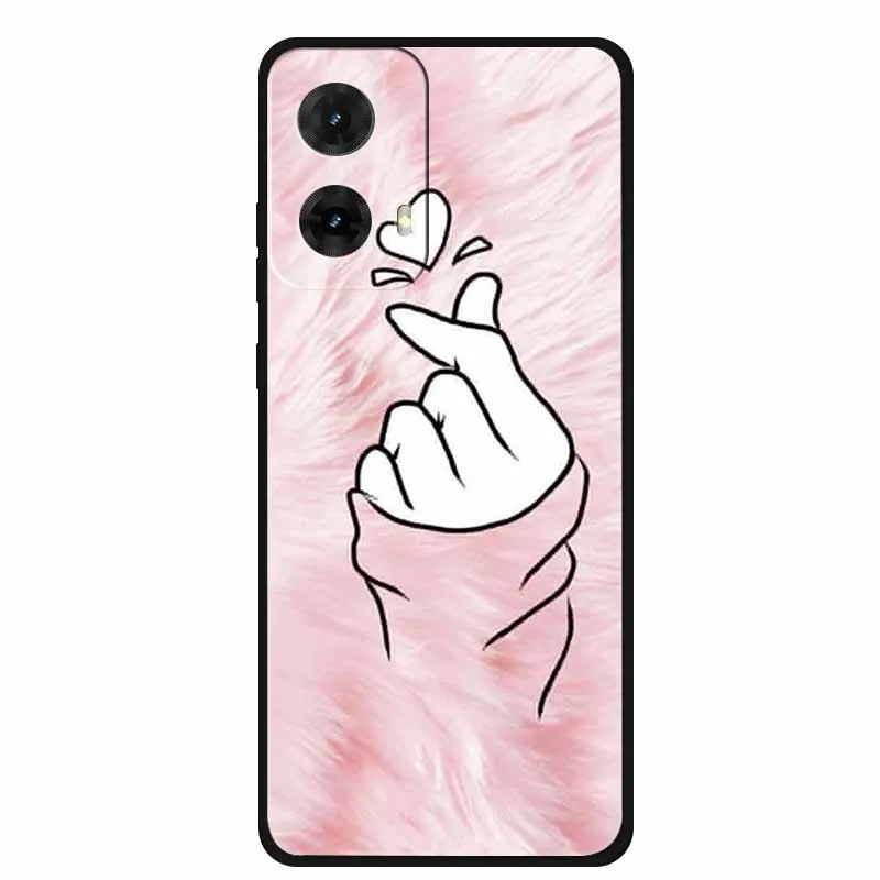 Colorful Painted Cat TPU Soft Silicone Phone Back Cover - Cute Design