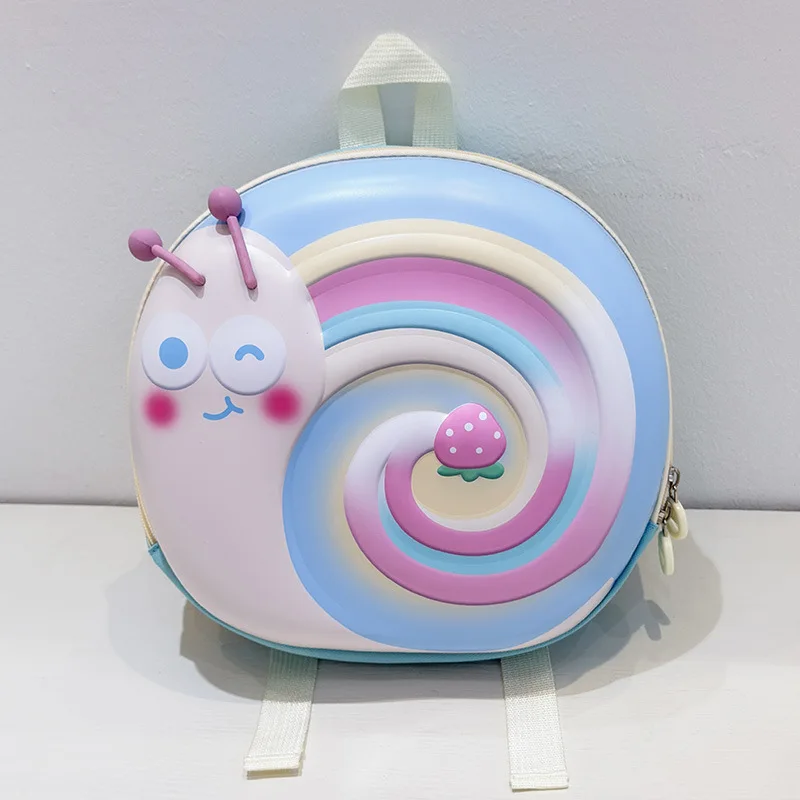 Cute Snail Kids Kindergarten Backpacks Cartoon Children's Boys School Bags Hard Shell Toddler Girls Backpacks for Preschoolers 5