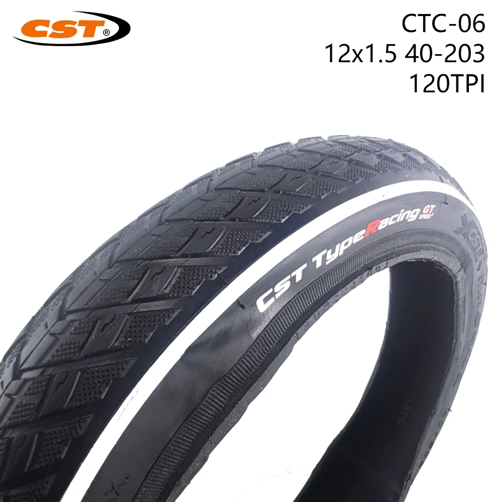 CST CTC 06 12x1 5 Bicycle Folding Tire TypeRacing GT Speed 12 Inch 40 cst-ctc-06-12x1-5-bicycle-folding-tire-typeracing-gt-speed-12-inch-40