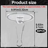 60 Pcs Self Adhesive Ceiling Hooks, Clear Sticky Hooks For Hanging, Removable Sticker Hooks, No Drill Ceiling Hook 6