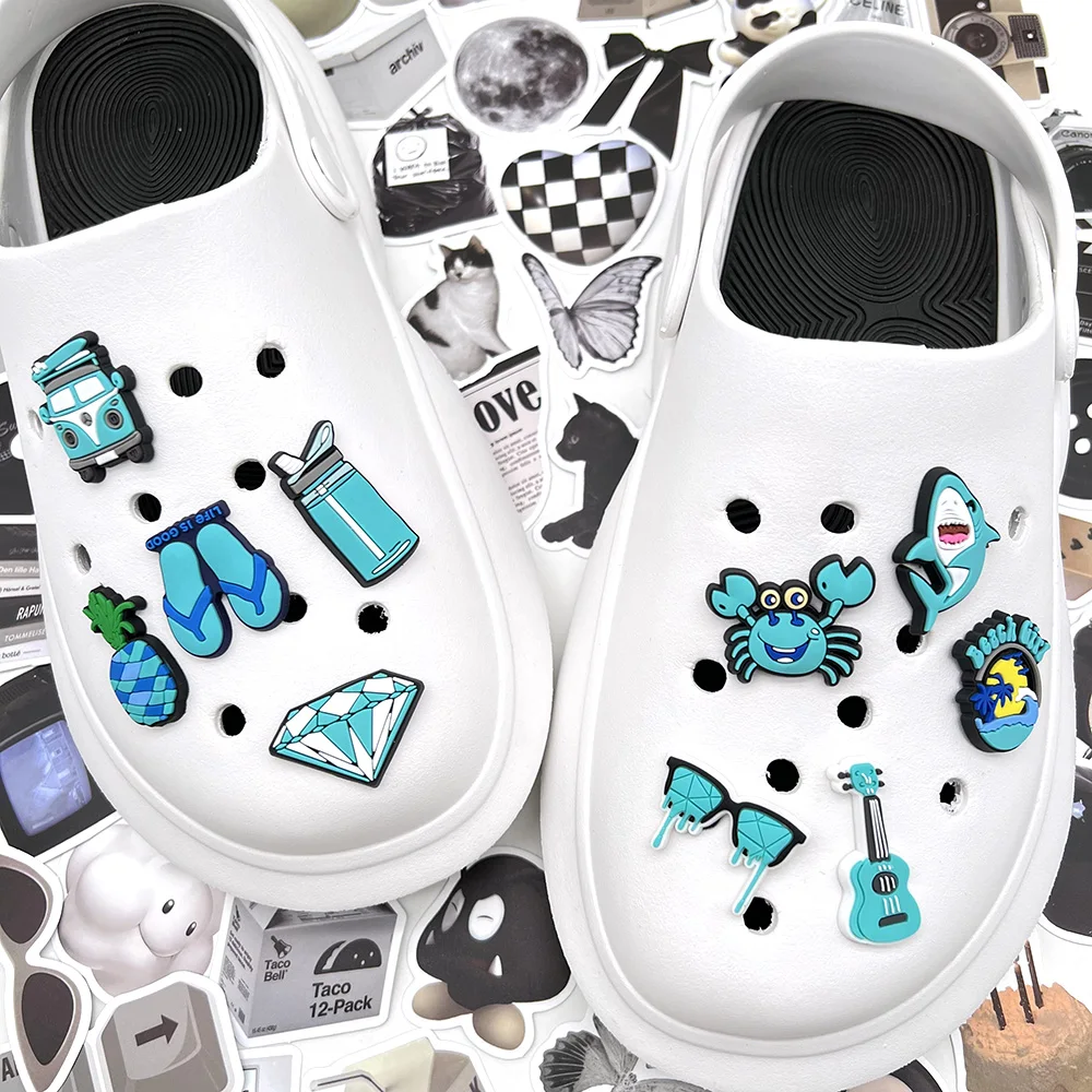 Neue Set-Kollektion, Tier-Auto-Lebensmittel-Schuhanhänger für Clogs, Sandalen, Dekoration, Schuhzubehör, Anhänger für Freunde, Geschenke – Detail 9