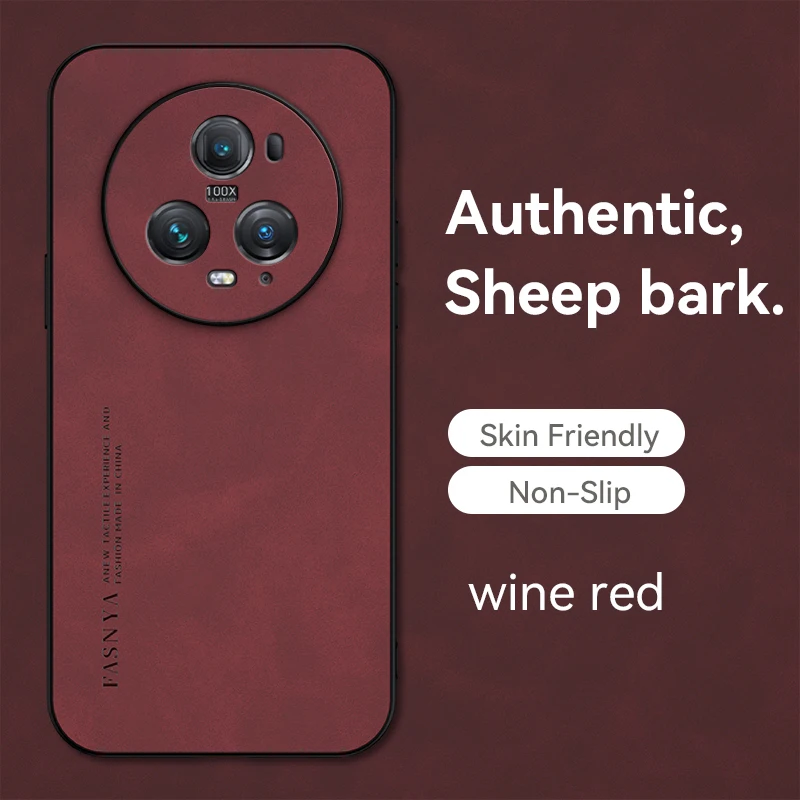 Premium Sheepskin Leather Soft Case with Camera Lens Protection and Shockproof Bumper in Matte Finish