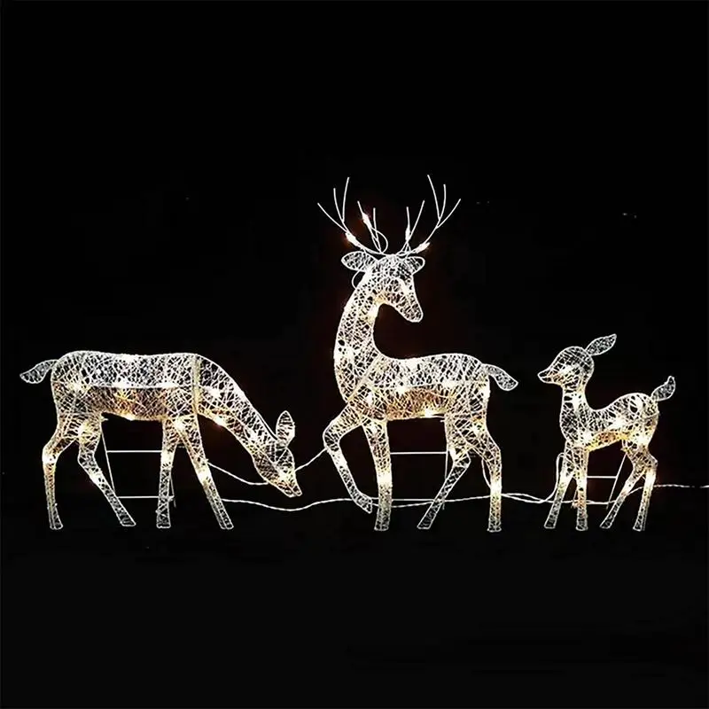 

Lighted Christmas Reindeer Water Resistant Bright And Festive Holiday Decoration For Home Glowing Reindeer Outdoor Yard Ornament