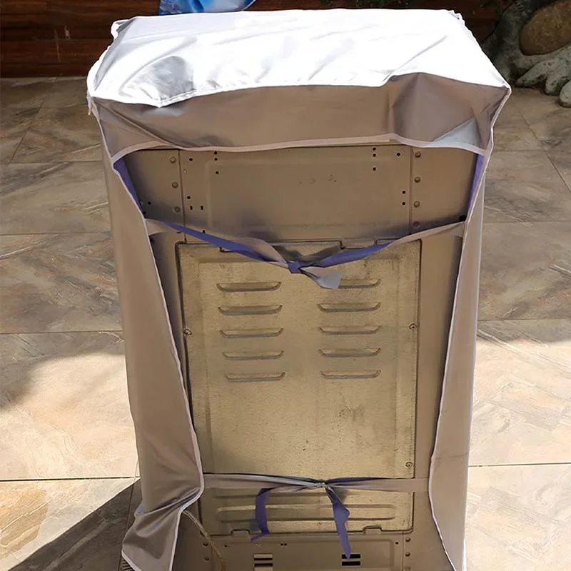 Description Picture 4 of itemWaterproof Dustproof Washing Machine Cover Sun Protection Sunscreen Dryer Cover Household Protective Dust Cover Washroom