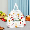50pcs Thick Frosted Drawstring Pockets Dessert Cake Takeaway Food Box Plastic Handbag Cosmetic Clothing Travel Storage Bag 2