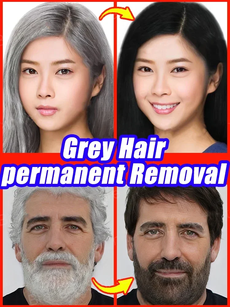 Hair color restorer turn white hair into black hair remove gray hair in 7 days restore natural healthy hair color