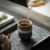 New Vintage Ceramics Cups Japanese Stoneware Porcelain 130ml Tea Mug Healthy Lifestyle Kung Fu Tea Sake Coffee Cups Drinkware 4