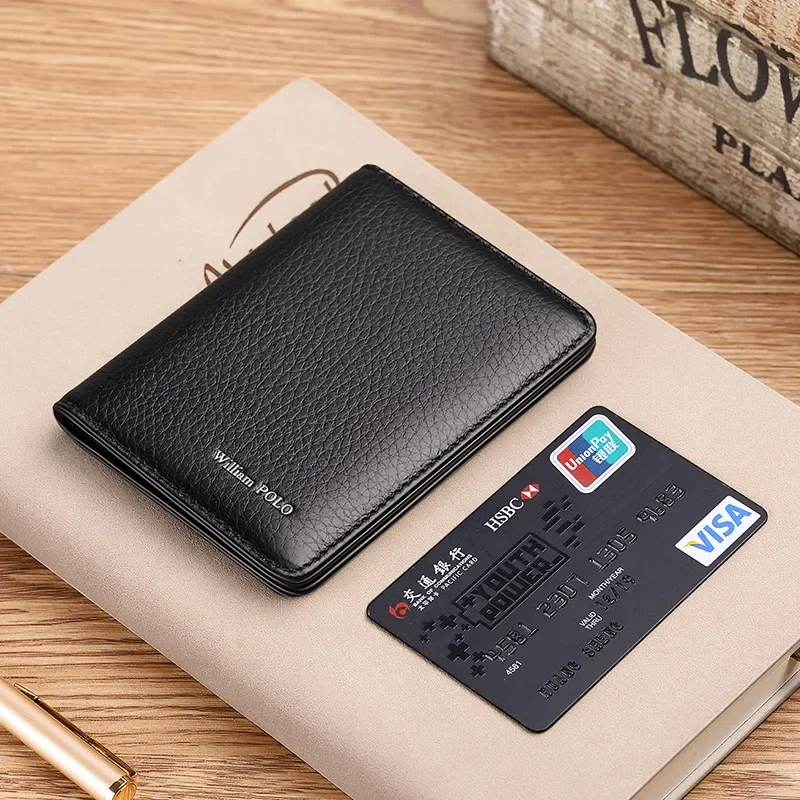 Men Card wallet small purse Mens Business Genuine Leather Luxury Brand Credit Card Holder thin wallets slim design wallet card holder card holder credit card holder card wallet