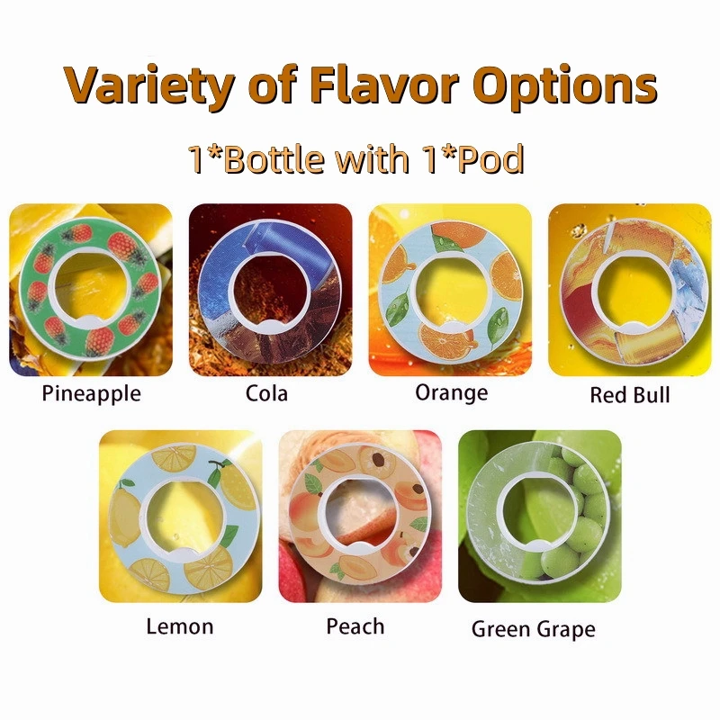 650ml Air Taste Buds Flavored Water Bottle with 1 Taste Pods Vesipullo Borraccia with Flavours Waterfles Met Smaakjes