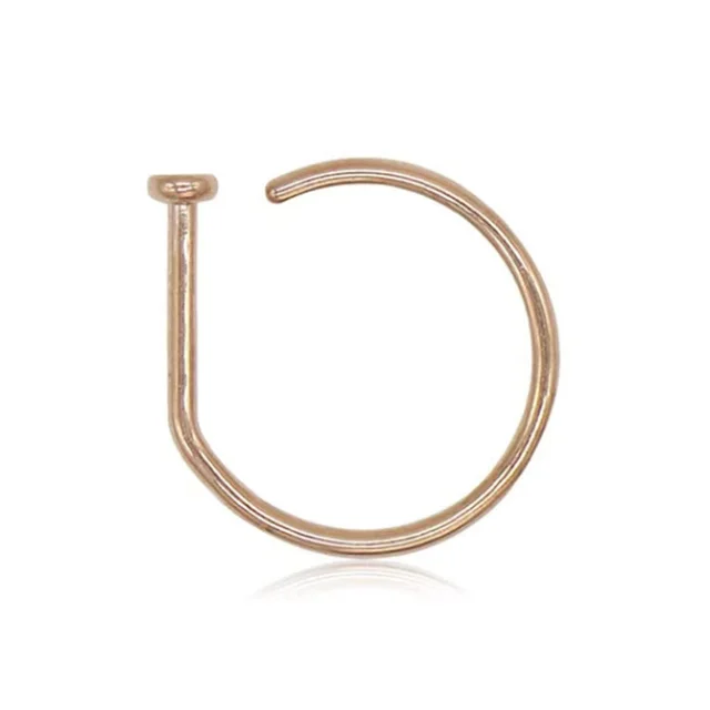 Women Men Fake Piering Nose Ring Earrings Fashion punk Non Piercing Nose Clip Stainless Steel Perforation Septum Body Jewelry 6