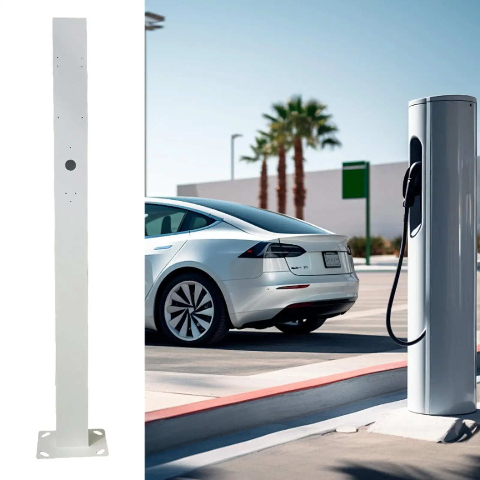 EV Charging Pedestal Stand,Charging Pillar Electric Vehicle Charging Station