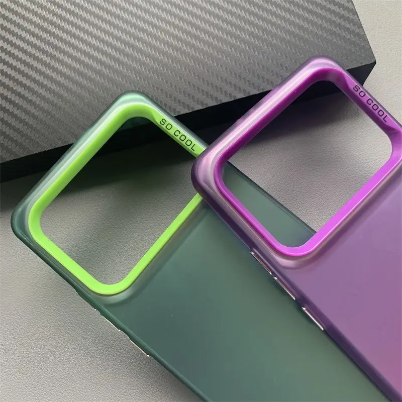 Für Xiaomi Poco F6 Pro Fall POCO X6 Pro Telefon Fall poco X6 Neo Abdeckung POCO F6 X6 F5 F4 Luxus metallic Aurora Haut Matte Abdeckung – Detail 3