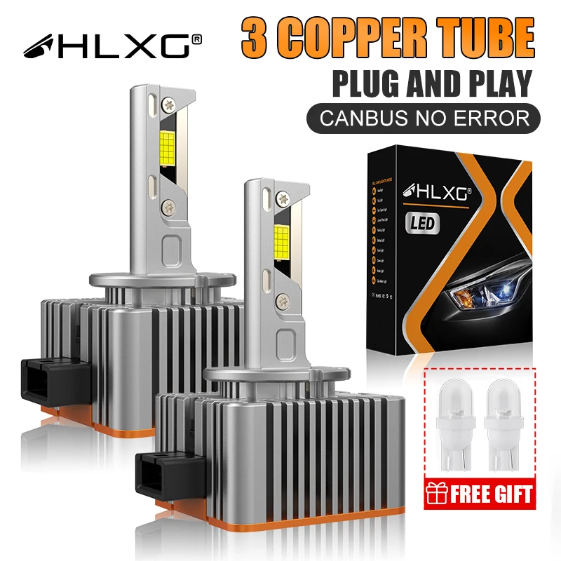 HLXG D1S D2S LED 헤드라이트 전구, HID 캔버스 D1R D2R D..