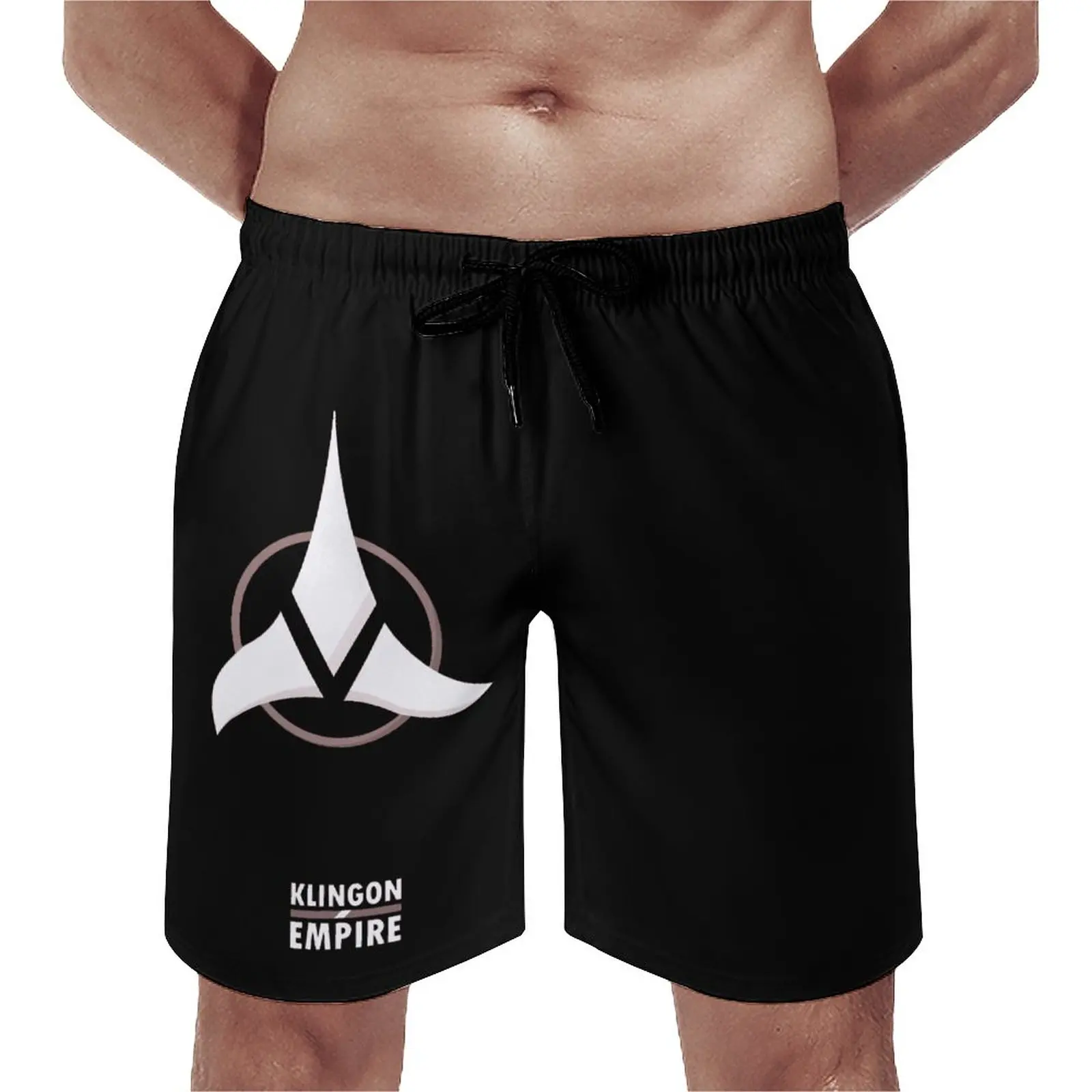 Casual Beach Pants Anime Beach Trek And The Stars - Klingon Empire_46015079 Breathable Quick Dry Premium Casual Adjustable Drawc 4