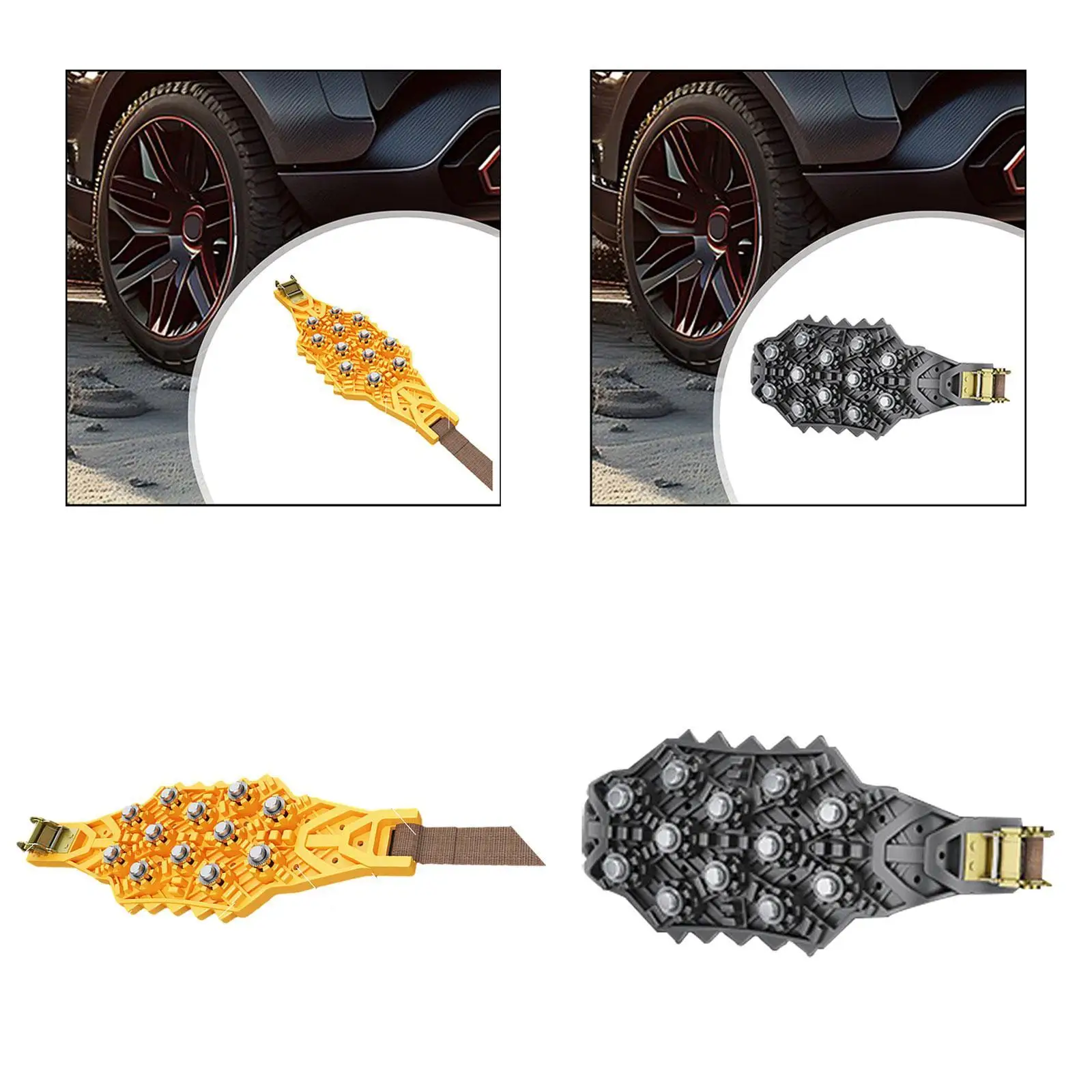 Car Snow Chain Emergency Chain Tire Security Riding Anti Slip Wheel for Sedans Mountain Climbing Automotive