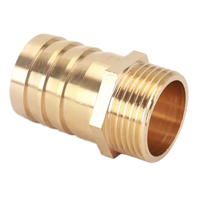 Pagoda Connector 6 8 10 12 14 16mm Hose Barb Connector Hose Tail Thread 3/4 BSP Male Thread PC Brass Water Pipe Fittings