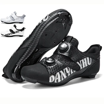 Radfahren Sportschuhe Mtb und Stollen Herren Carbon Sports Speed Fahrradschuhe Damen Mountain Racing Flat Spd Rennradschuhe 1