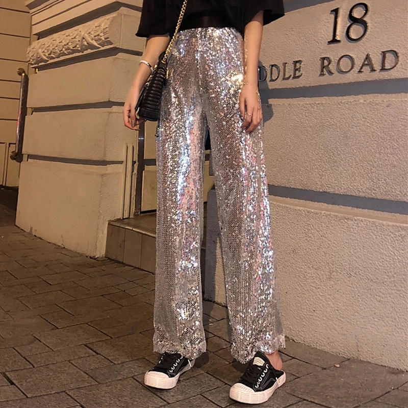 Women Sequin Trousers Fashion Hong Kong 